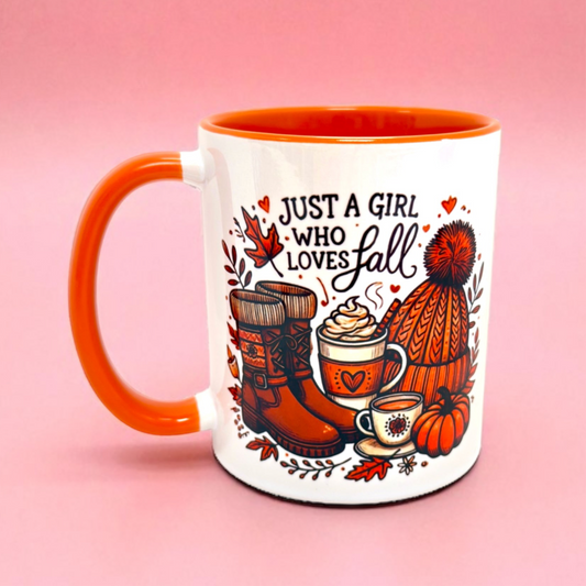 🍁 Just a Girl Who Loves Fall Mug | 11oz 🧡