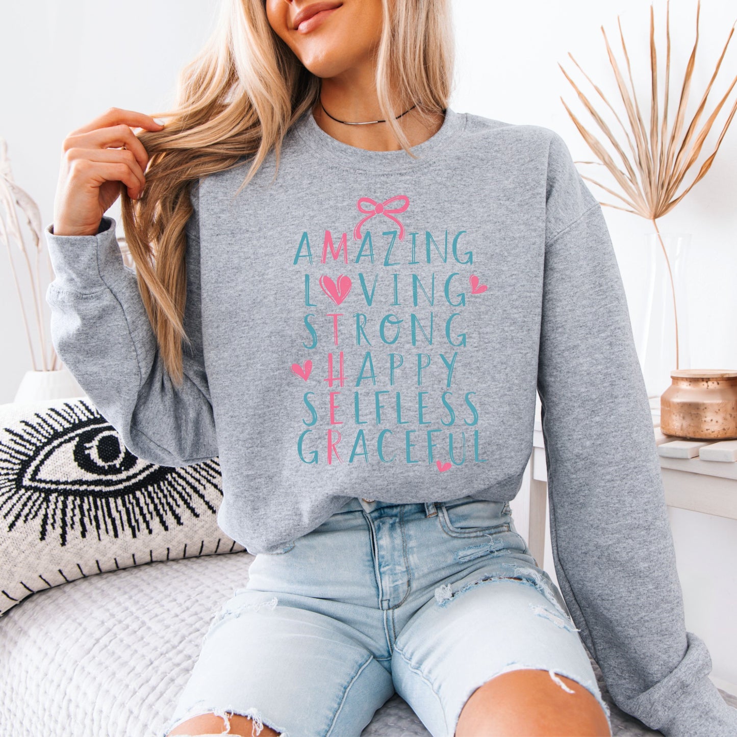 Amazing Mum Cotton Sweatshirt