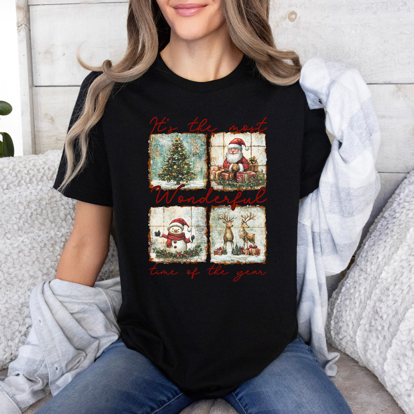 🌟🎅🏼 Vintage Christmas Magic 💫 100% Organic Cotton T-Shirt