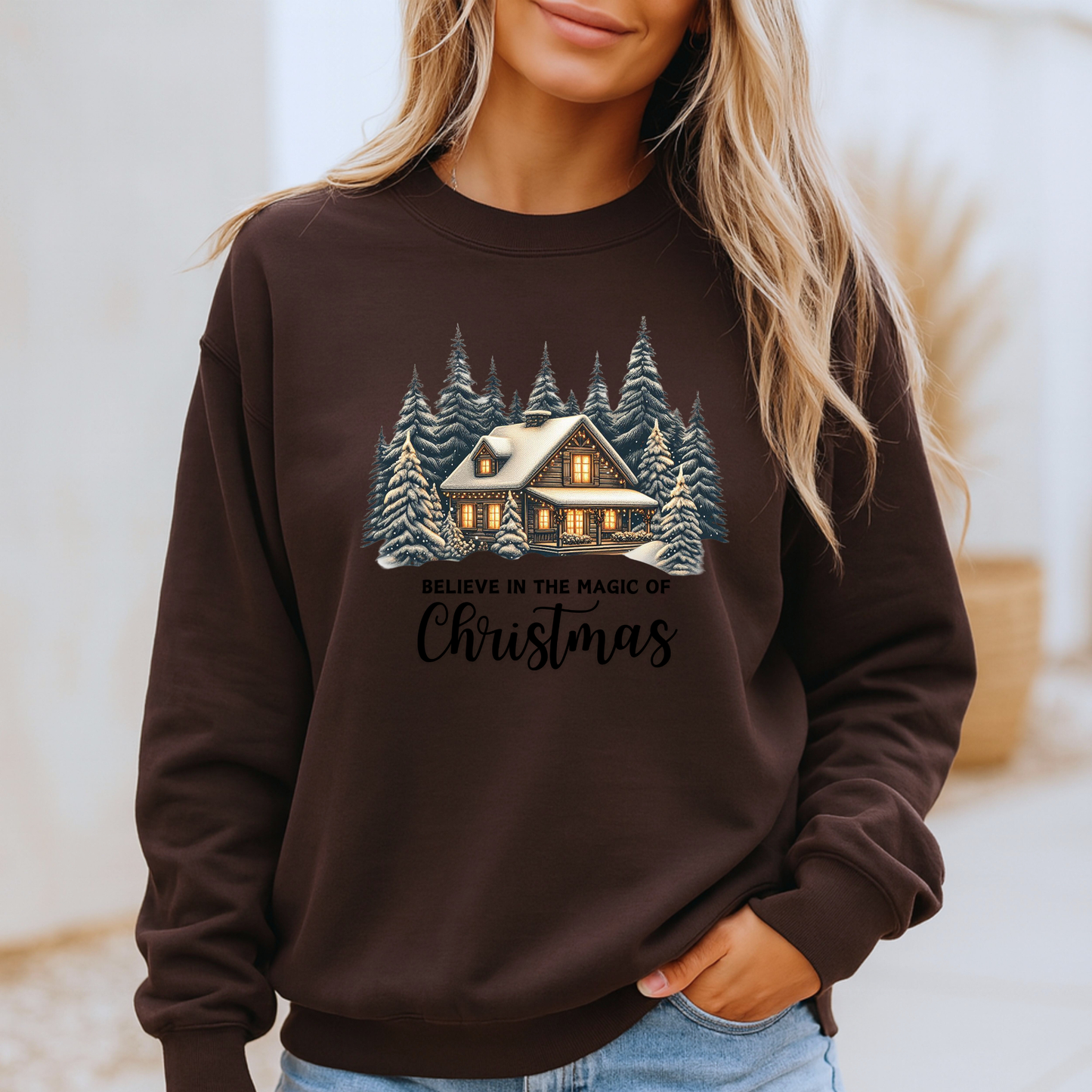 🏔️ Winter Lodge Glow 🔥  Organic Cotton Sweatshirt