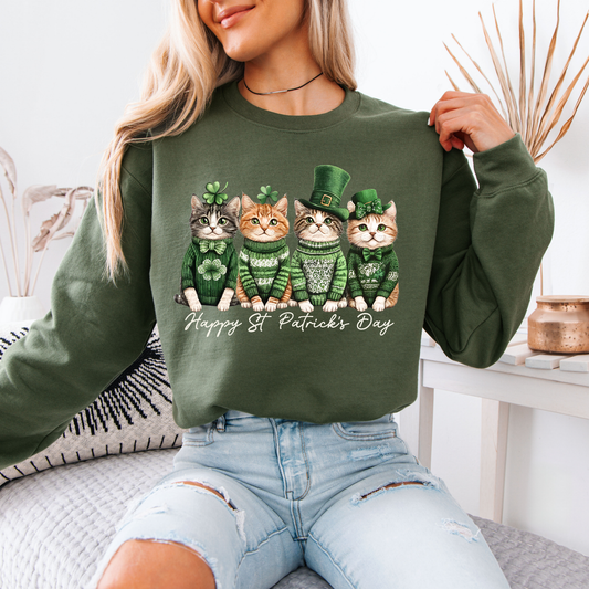 Lucky Cats St. Patrick’s Day Sweatshirt 🍀🐱
