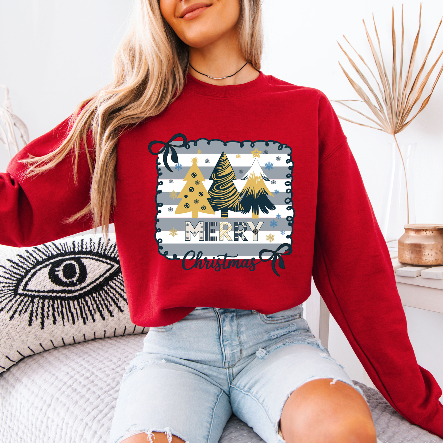 💛 Golden Merry Christmas🎄 Organic Cotton Sweatshirt