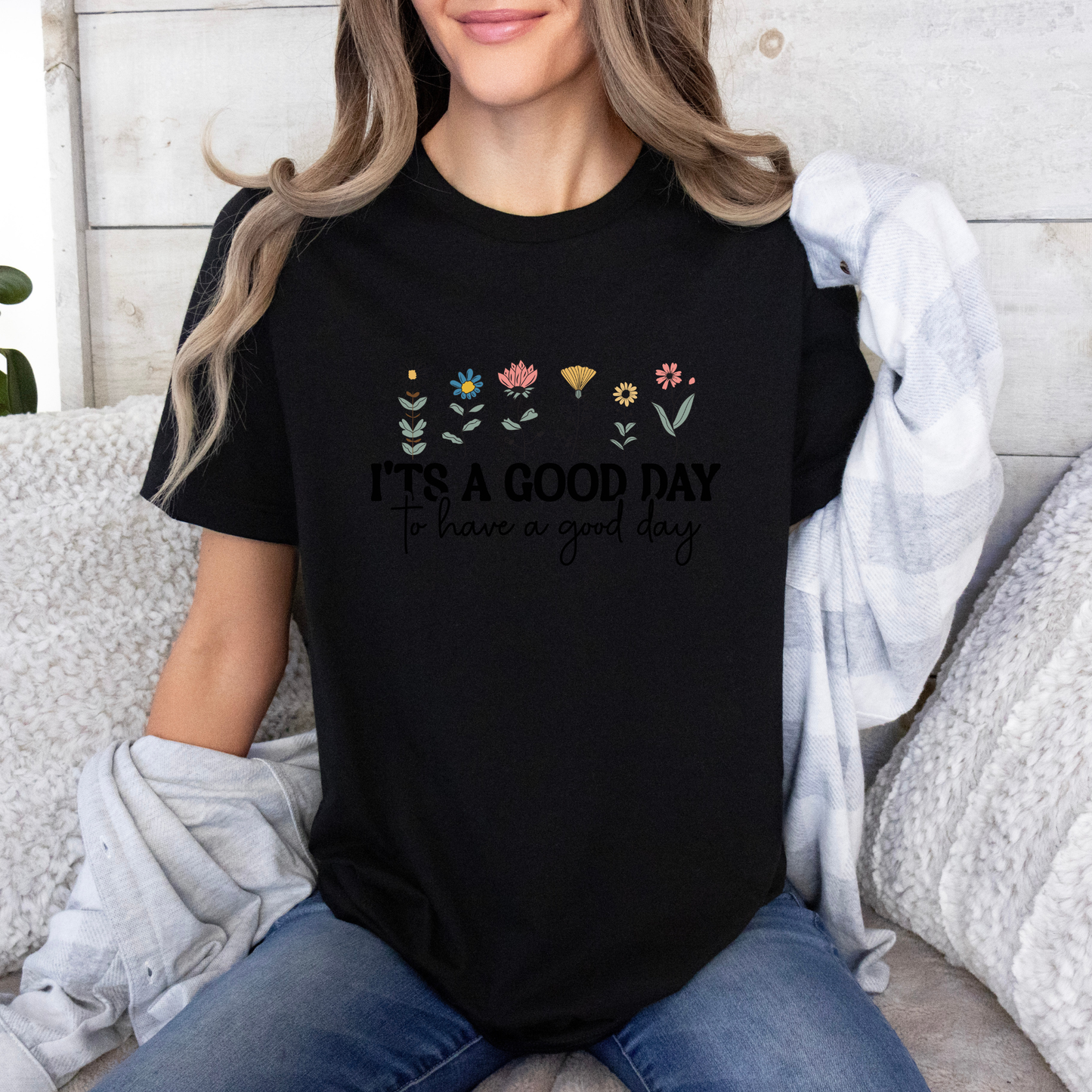 Good Day Wildflowers 🌼 t-shirt 100% Organic Cotton