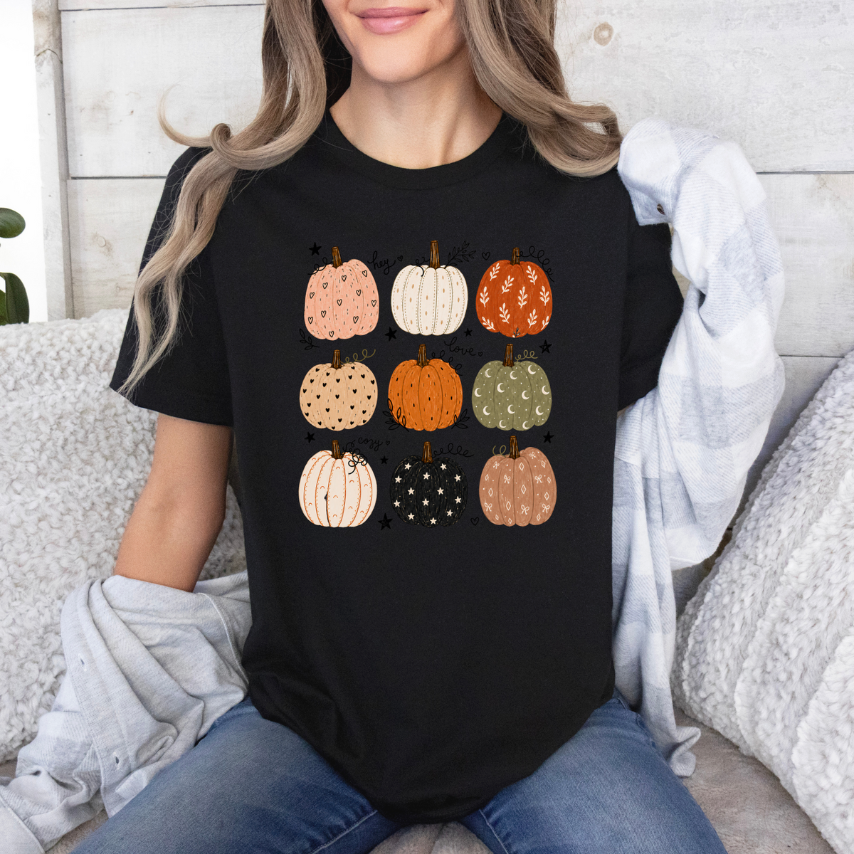 🎃🍂 Pumpkin Patch Cuties Cotton T-Shirt 🧡✨