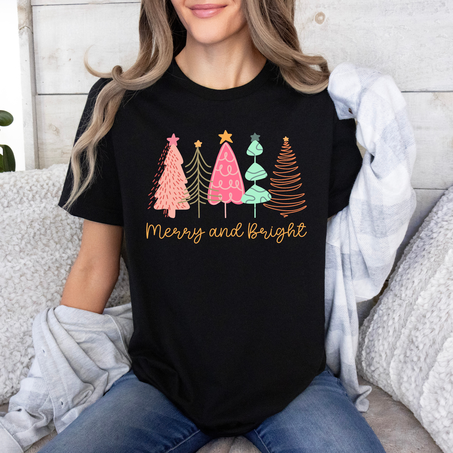 🎄✨ Merry & Bright Forest 🌟 100% Organic Cotton T-Shirt