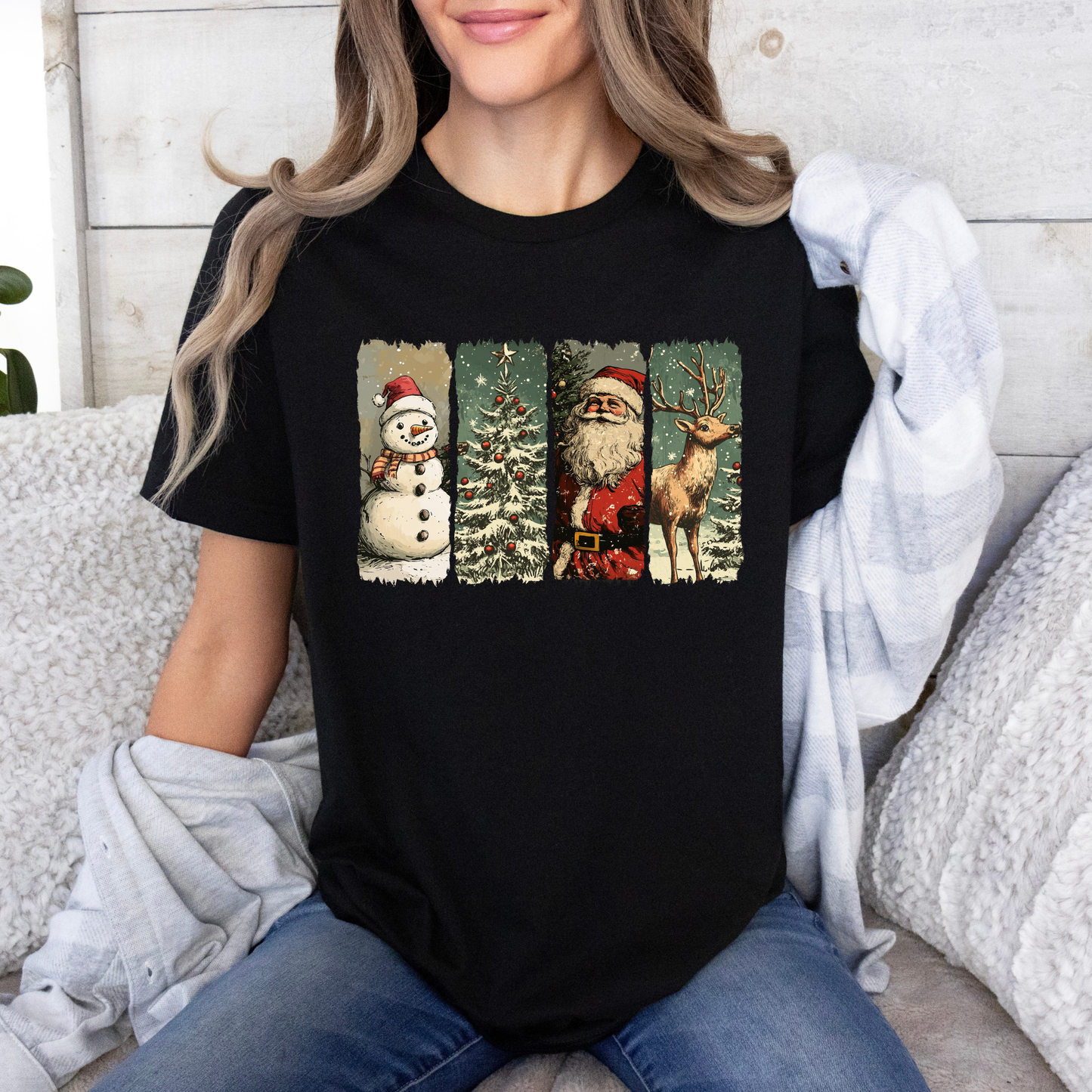 🌟🎄 Retro Holiday Magic 💫 100% Organic Cotton T-Shirt