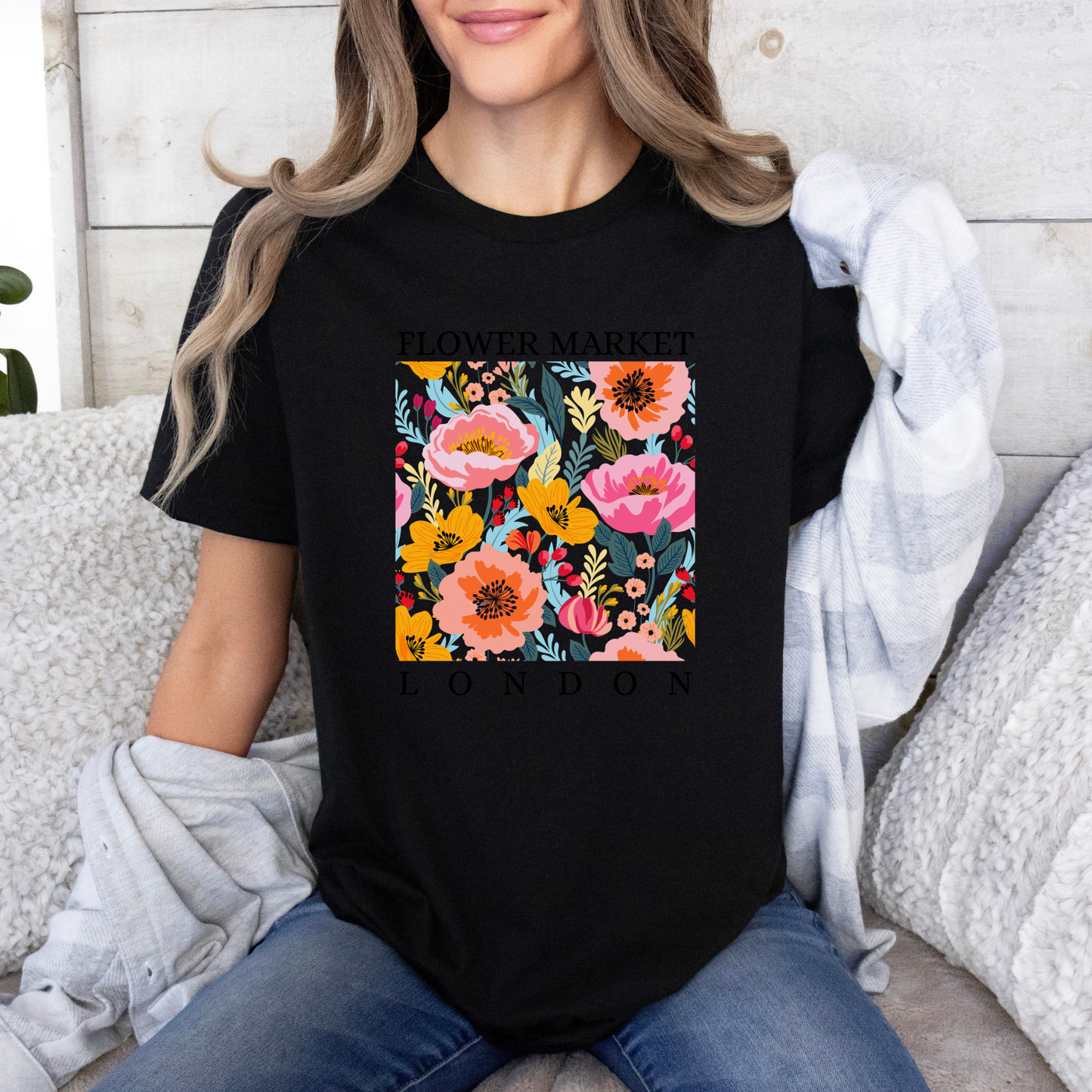 Evening Blossom Garden 🌺 t-shirt 100% Organic Cotton