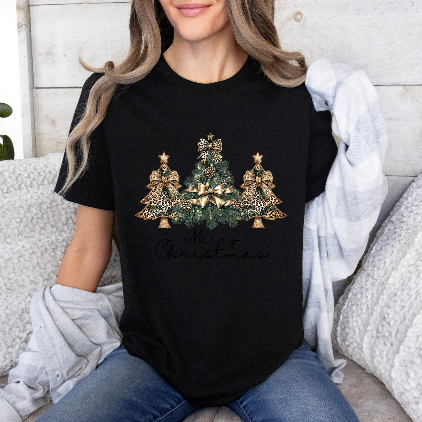✨💛 Golden Glam Christmas 🎄 100% Organic Cotton T-Shirt