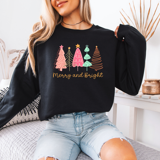 🎄Merry & Bright Forest 🌟 Organic Cotton Sweatshirt
