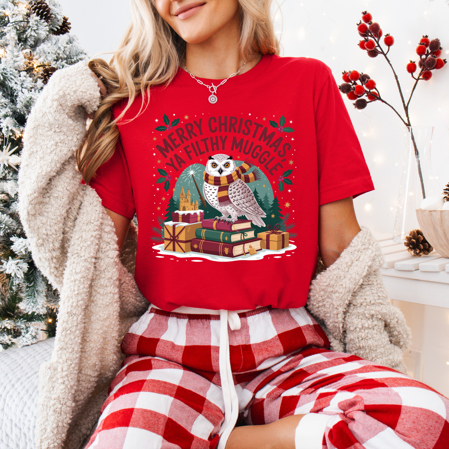 🧙♂️🎄 Filthy Muggle Christmas 🎄🧙♂️ 100% Organic Cotton T-Shirt