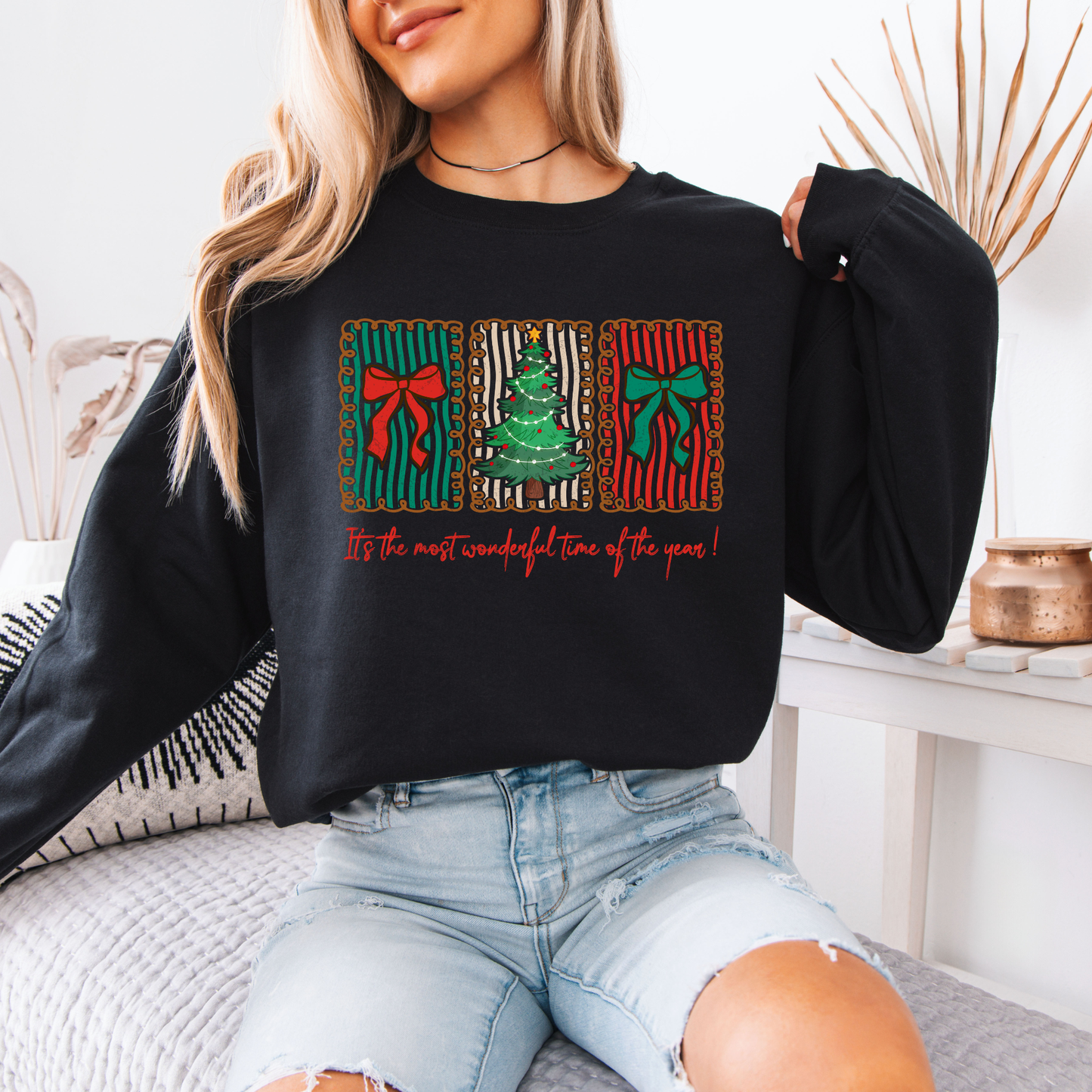 🍬 Sweet Holiday Cheer 🎄 Organic Cotton Sweatshirt