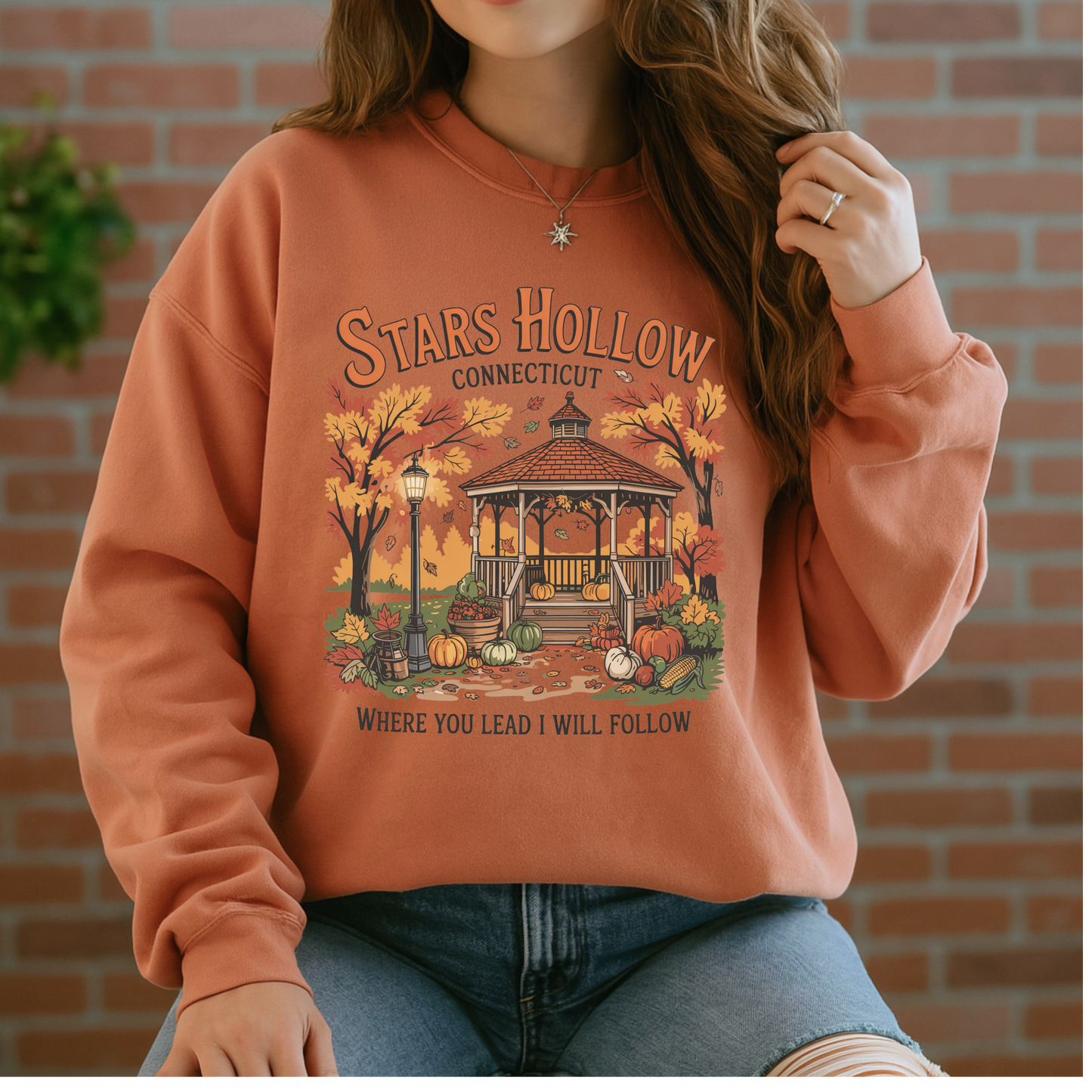 🍂 Stars Hollow Connecticut Sweatshirt 🎀☕Cotton Sweatshirt