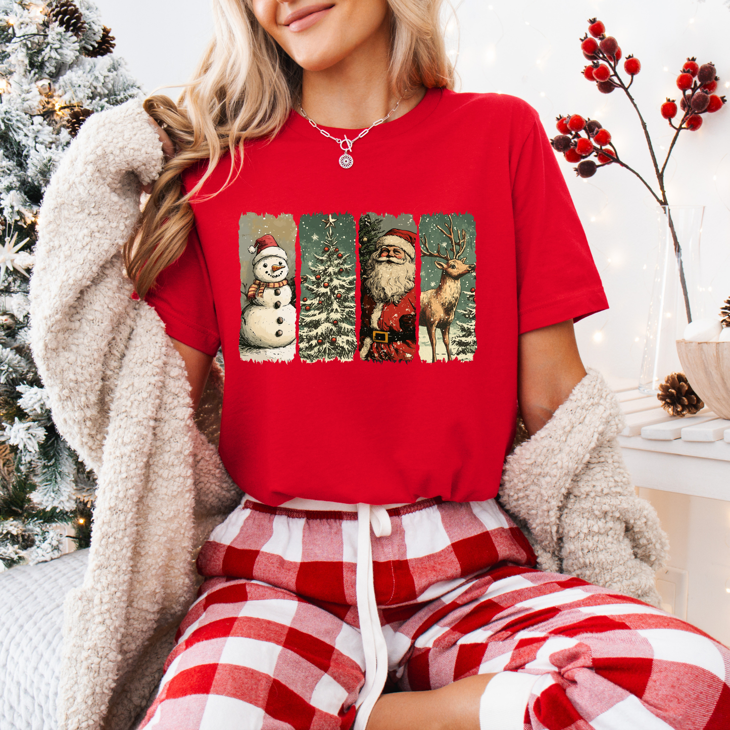 🌟🎄 Retro Holiday Magic 💫 100% Organic Cotton T-Shirt