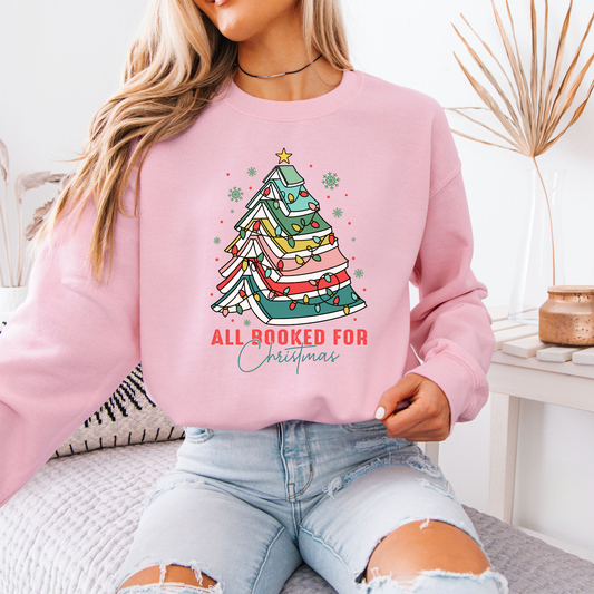 📚🎄 All Booked for Christmas ✨ Organic Cotton Sweatshirt