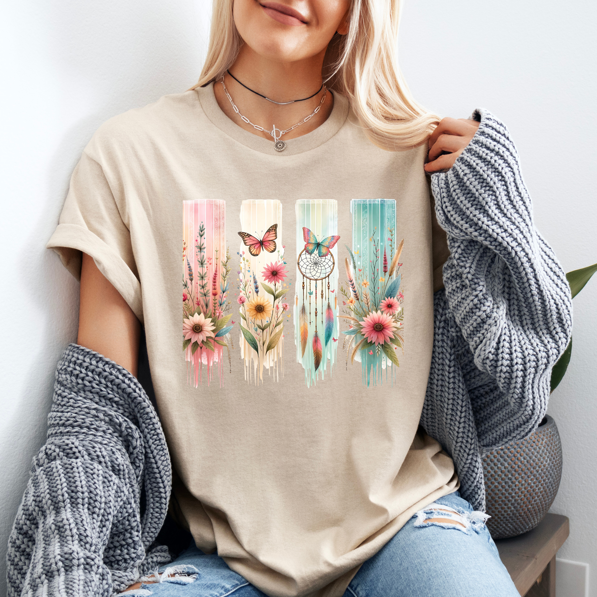 Boho Dreams T-shirt 100% Organic Cotton