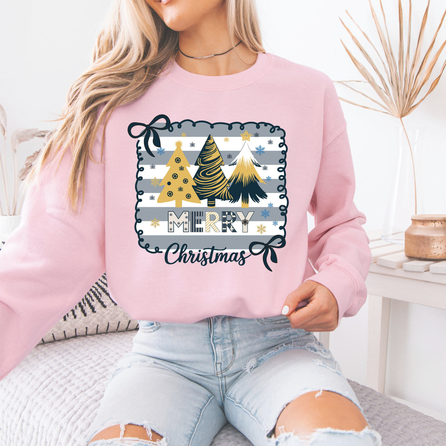 💛 Golden Merry Christmas🎄 Organic Cotton Sweatshirt
