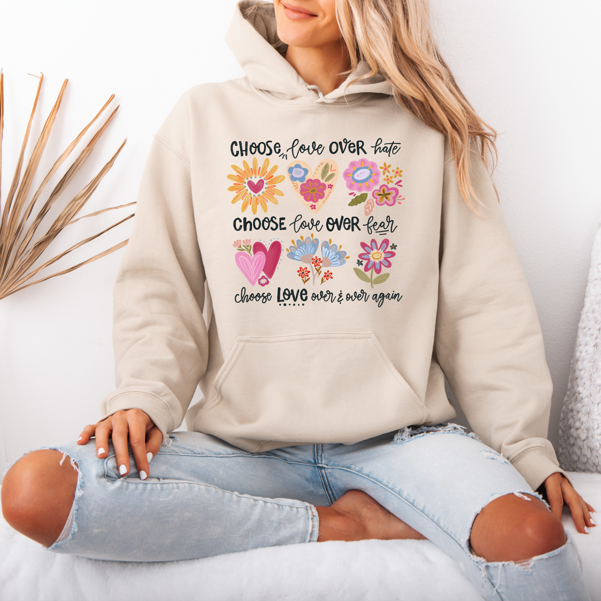 Choose Love Cotton Hoodie