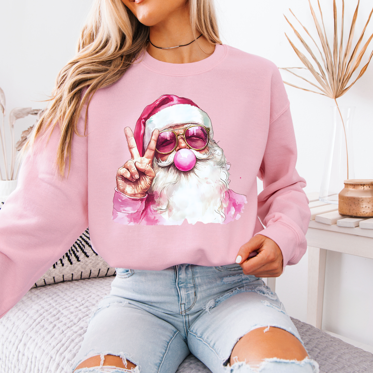 🎅🏻🕶️ Cool Santa ✨  Organic Cotton Sweatshirt