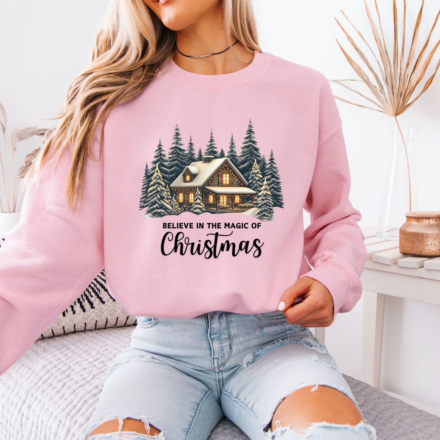 🏔️ Winter Lodge Glow 🔥  Organic Cotton Sweatshirt