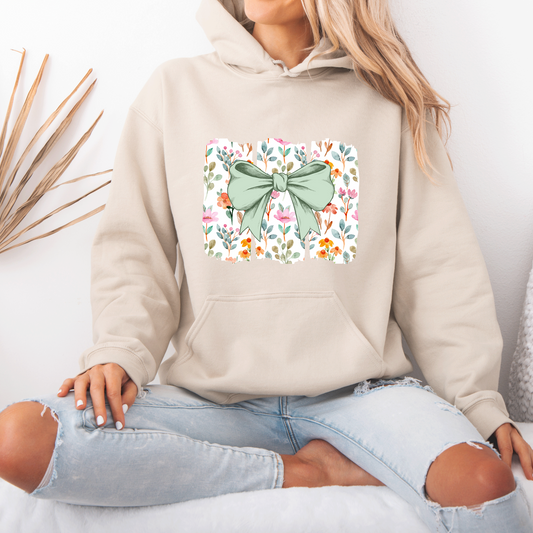 Floral Bow Hoodie 🎀