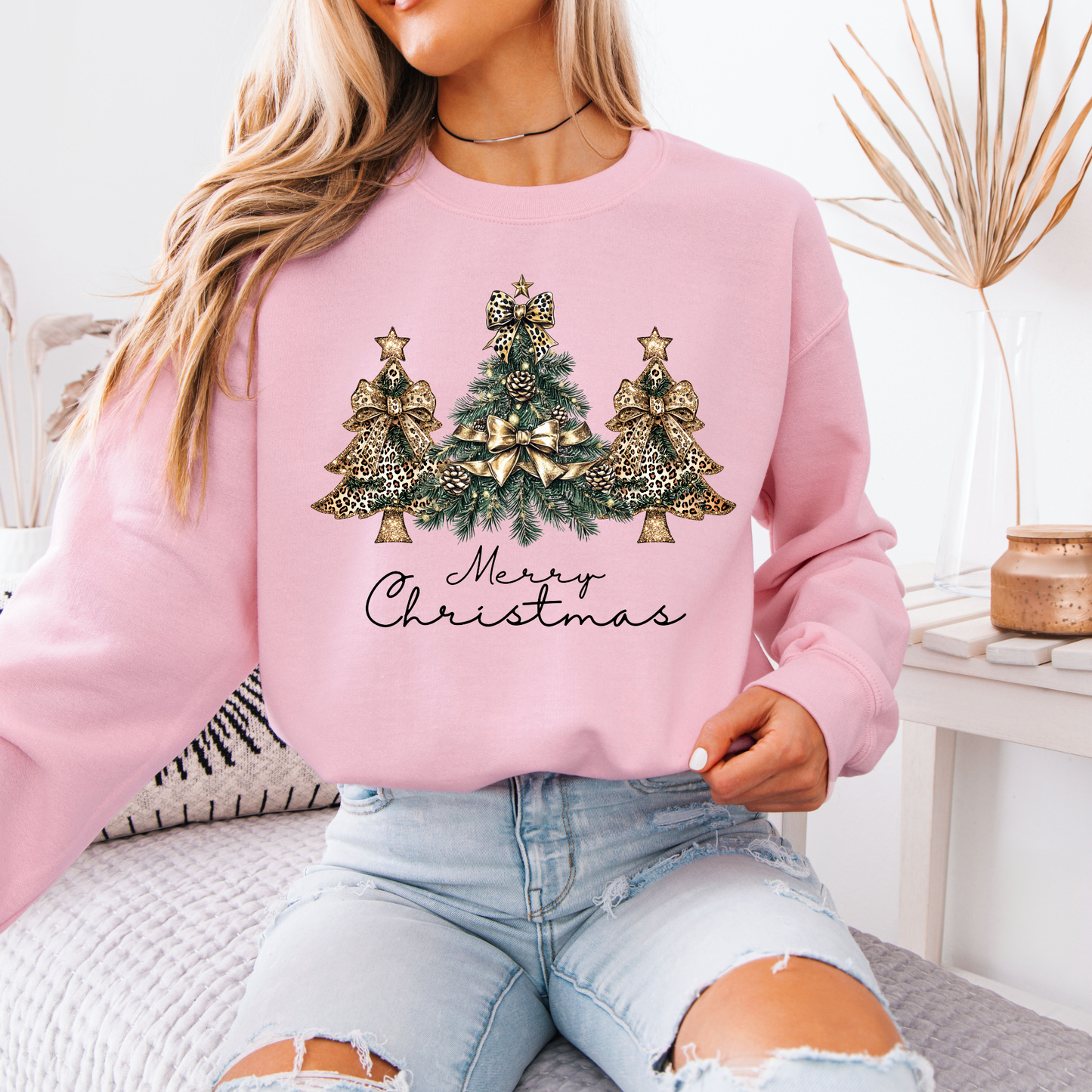 ✨ Golden Glam Christmas 💛🎄 Organic Cotton Sweatshirt