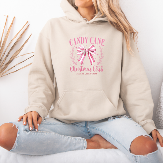 🍭 Candy Cane Christmas Club 🎄Luxuriously Thick Hoodie