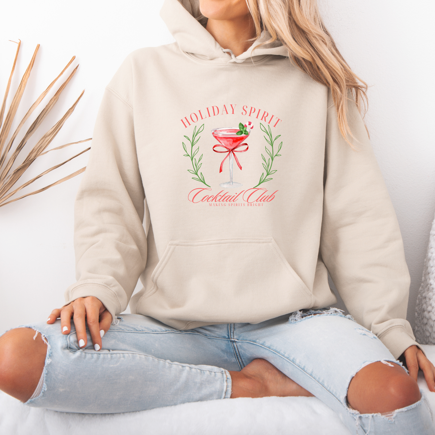 🍸 Holiday Spirit Cocktail Club 🎄  Luxuriously Thick Hoodie