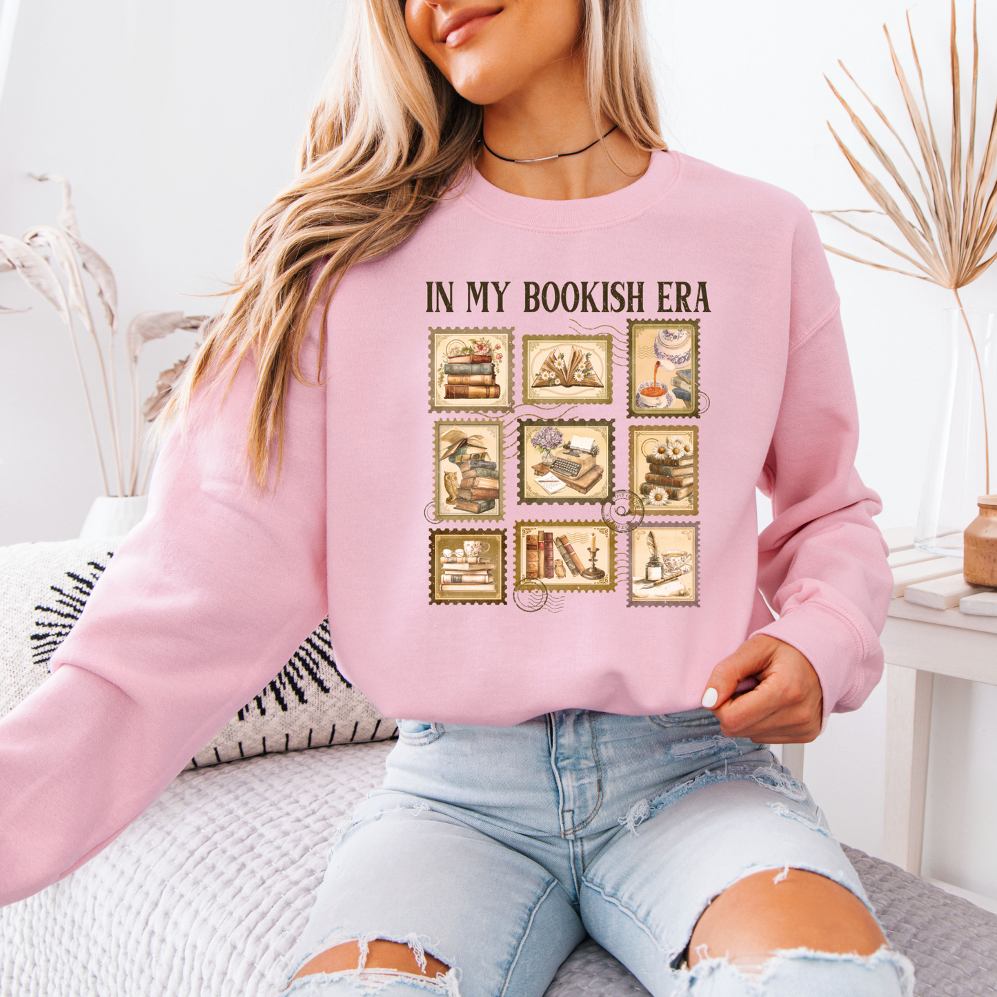 Stamped in Stories Organic Cotton Crewneck Sweatshirt