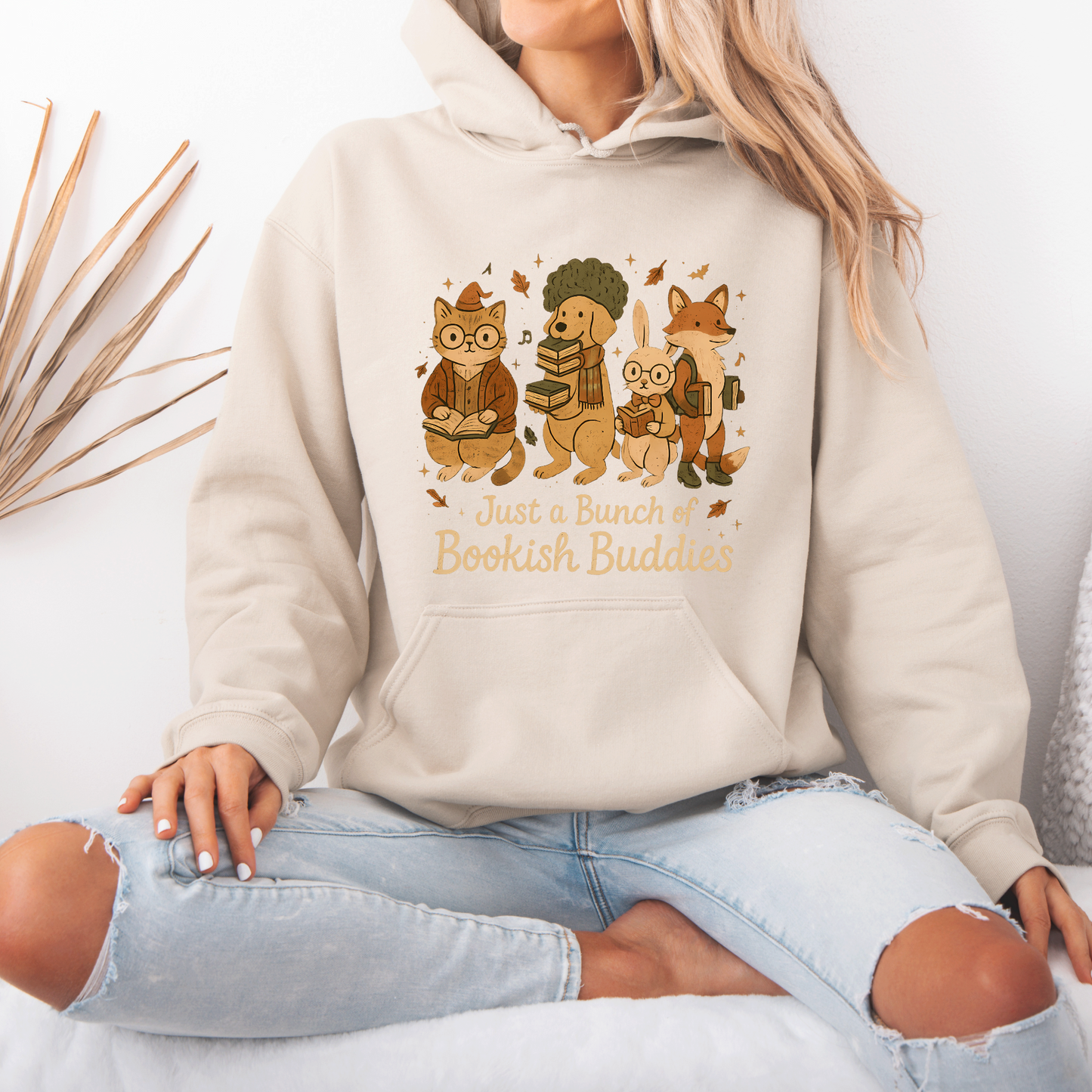 📚 Bookish Buddies Cozy Reader Luxuriously Thick Hoodie✨