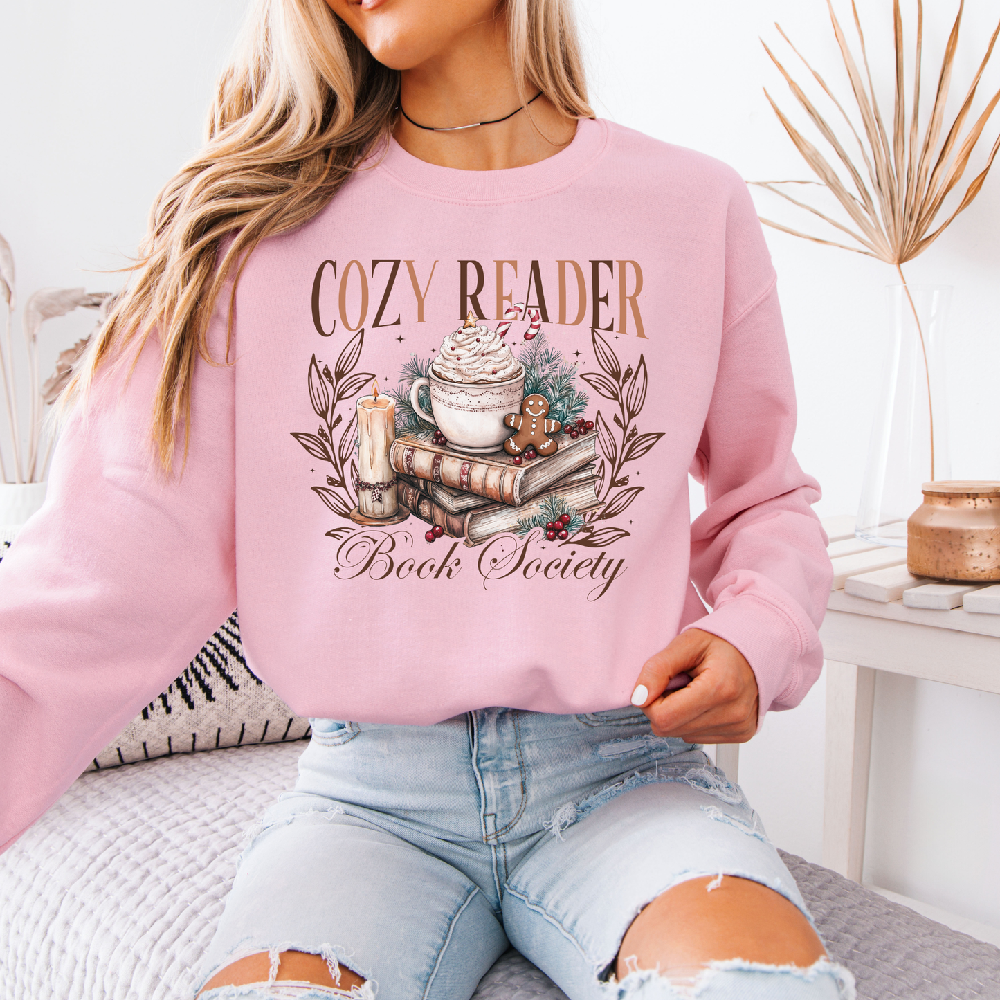 ☕ Cozy Reader Society 📖  Organic Cotton Sweatshirt