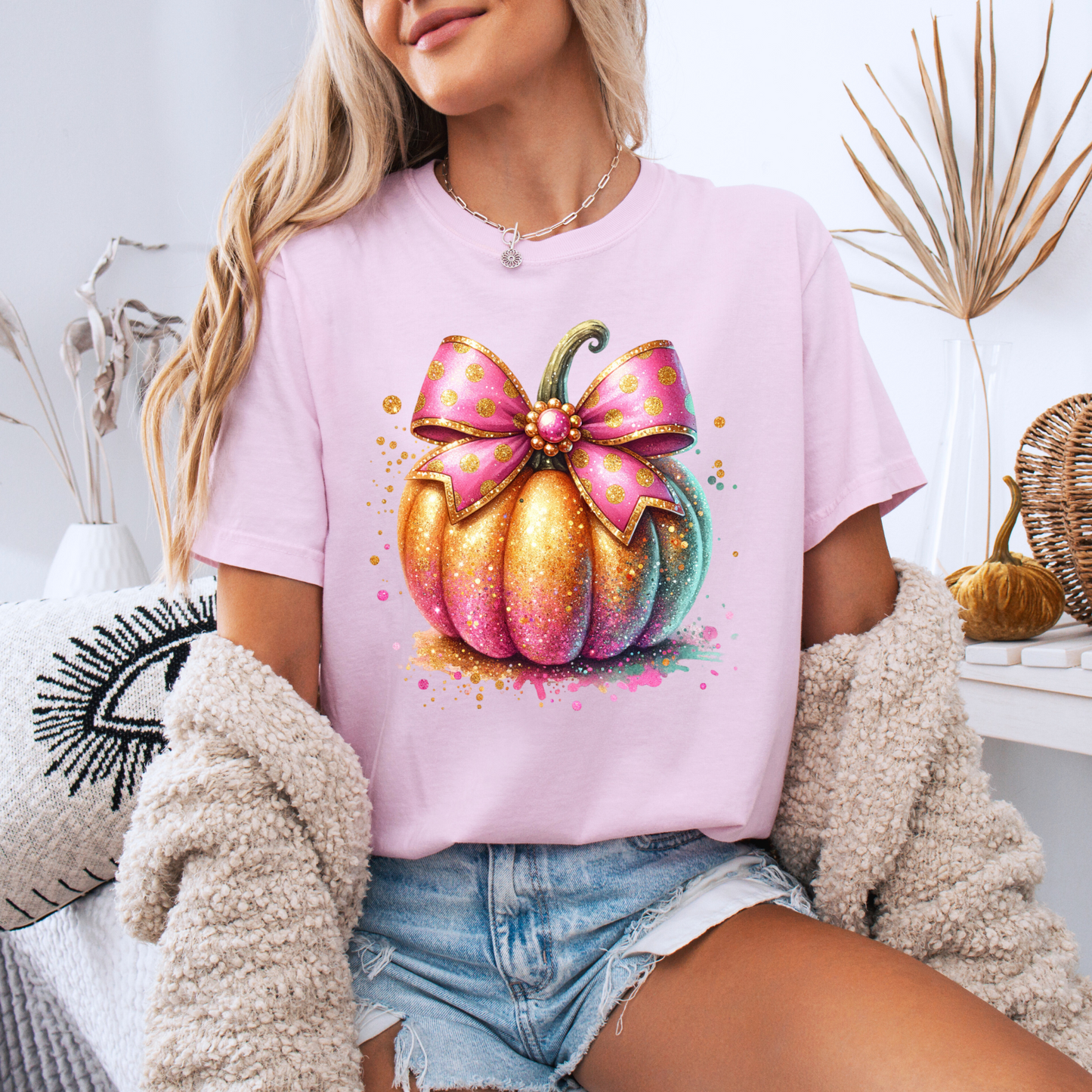 Glitter Pumpkin - 100% Organic cotton T-shirt