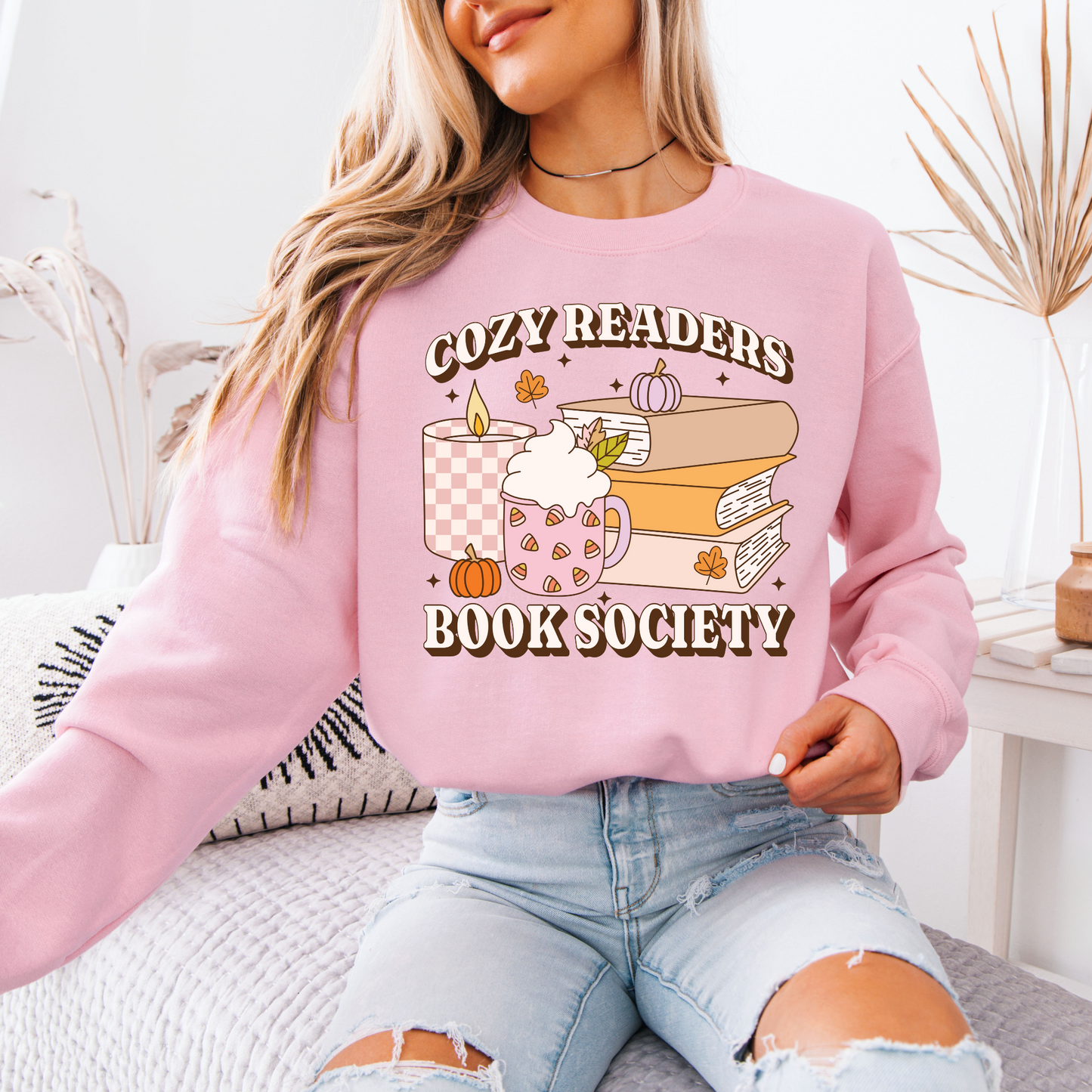 Candlelight & Chapters Organic Cotton Crewneck Sweatshirt
