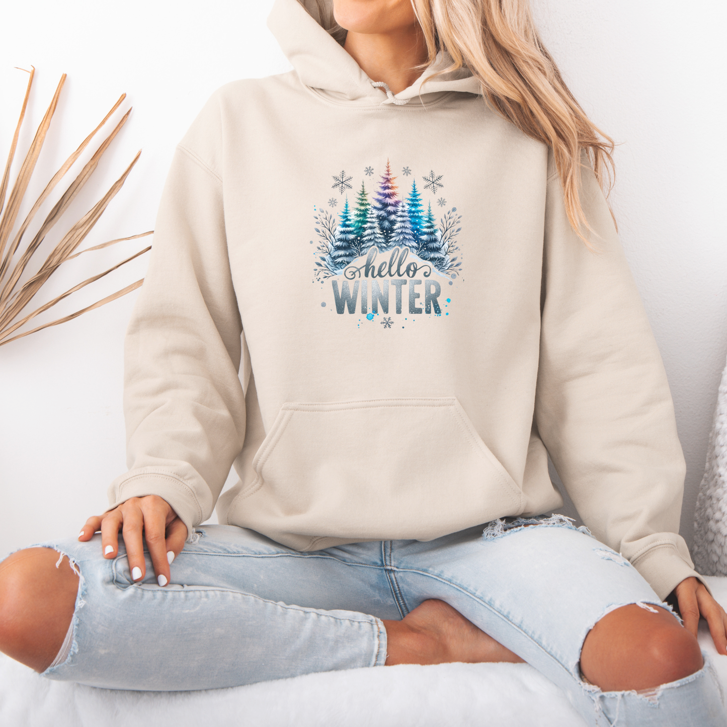 🌲 Frosted Forest Glow ❄️  Luxuriously Thick Hoodie