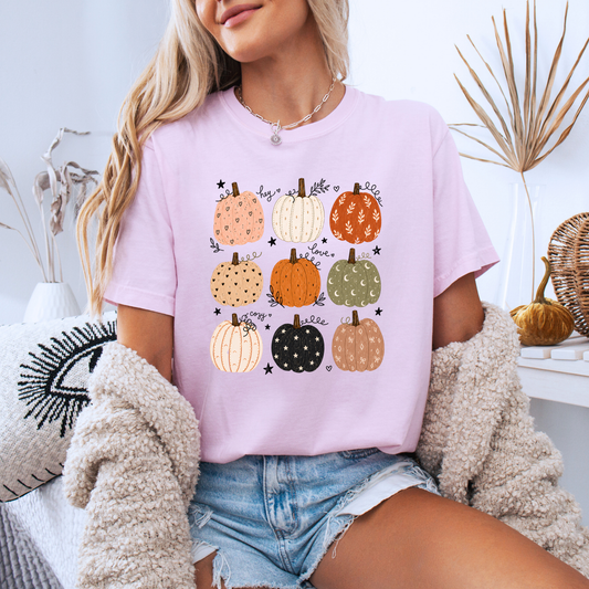 🎃🍂 Pumpkin Patch Cuties Cotton T-Shirt 🧡✨
