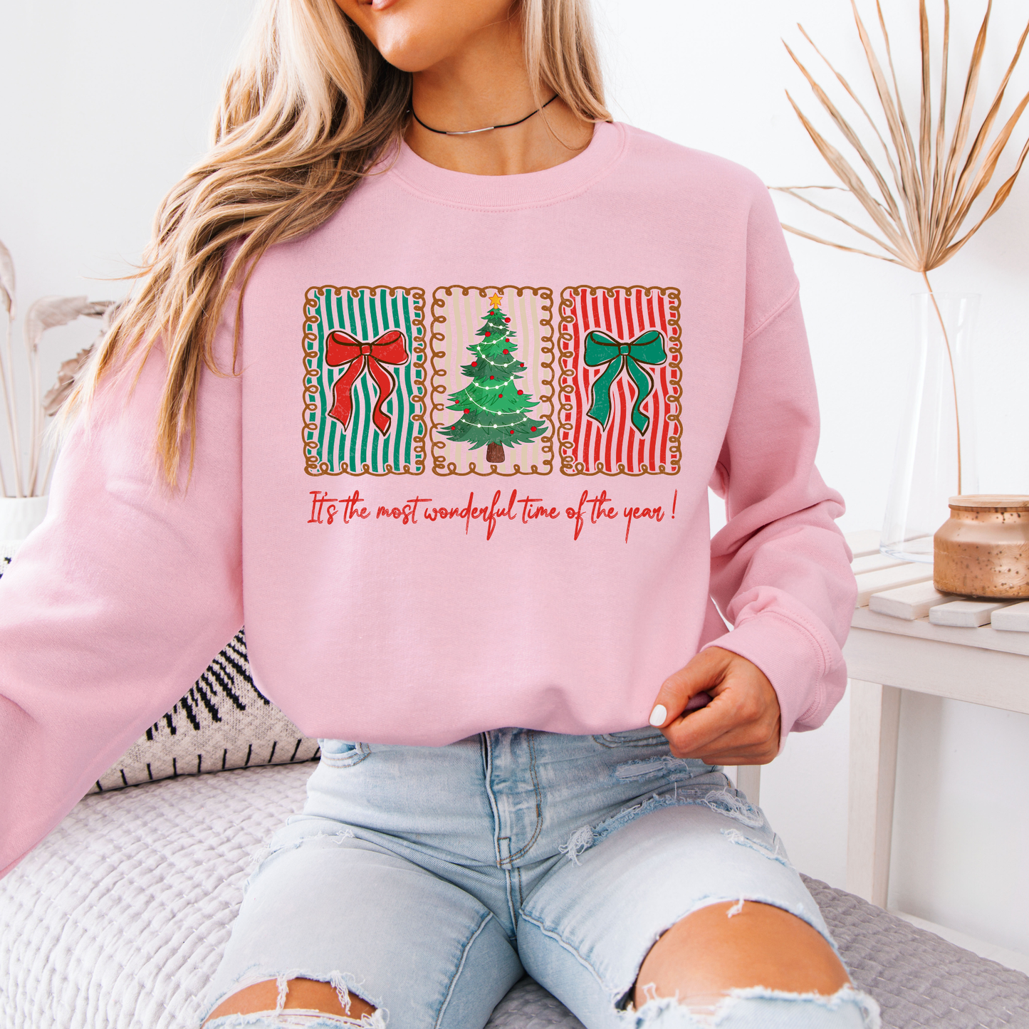 🍬 Sweet Holiday Cheer 🎄 Organic Cotton Sweatshirt