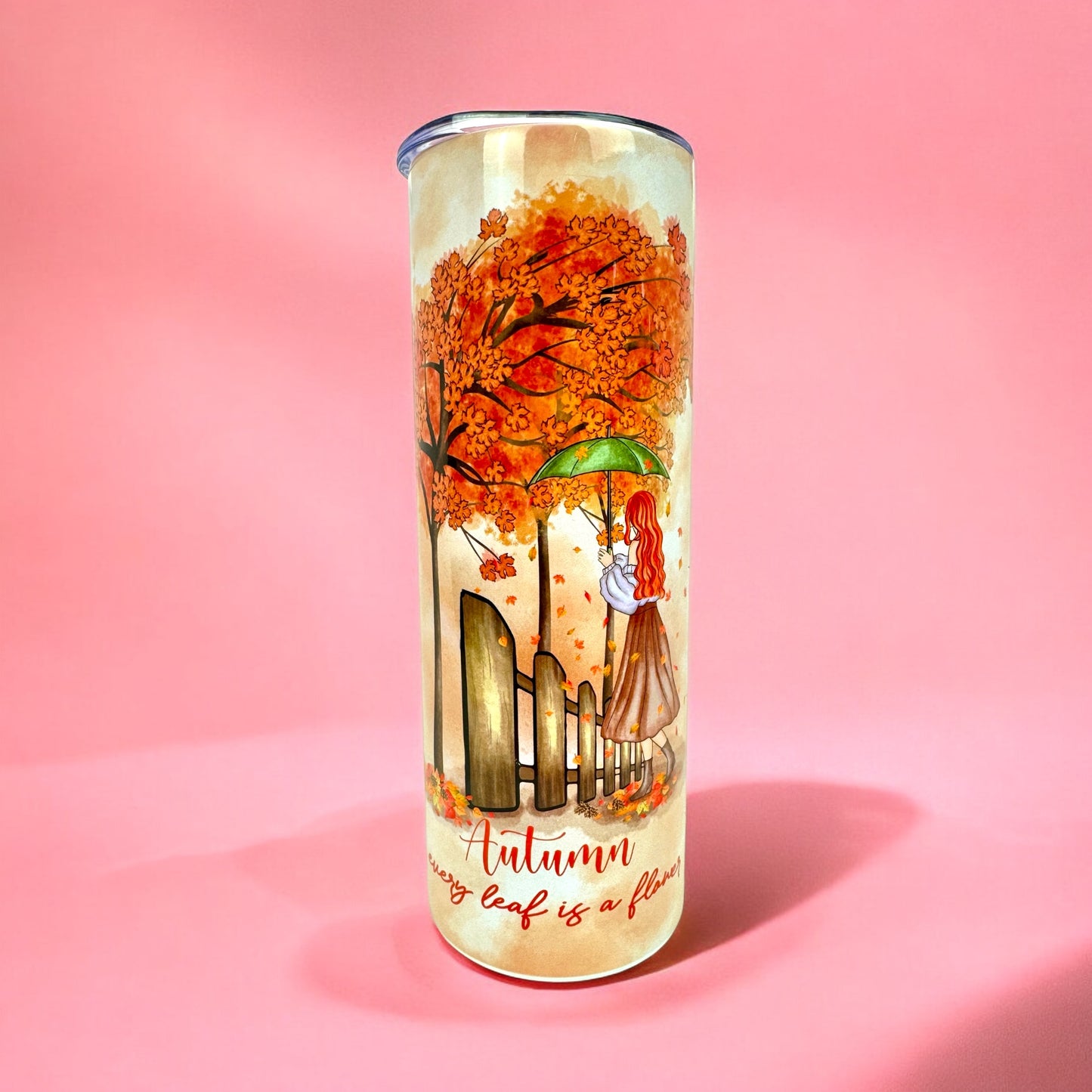 🍁 Autumn Cozy Vibes – 20oz Tumbler ☕