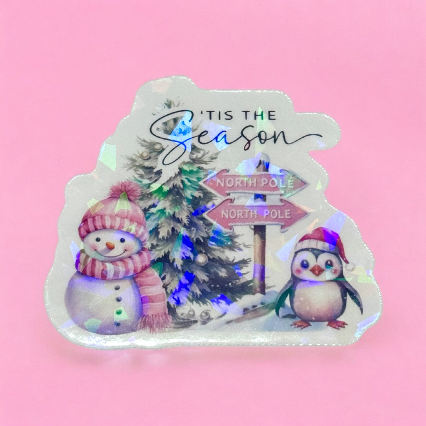 ❄️ ’Tis the Season Holographic Sticker ⛄✨