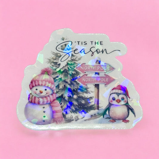 ❄️ ’Tis the Season Holographic Sticker ⛄✨