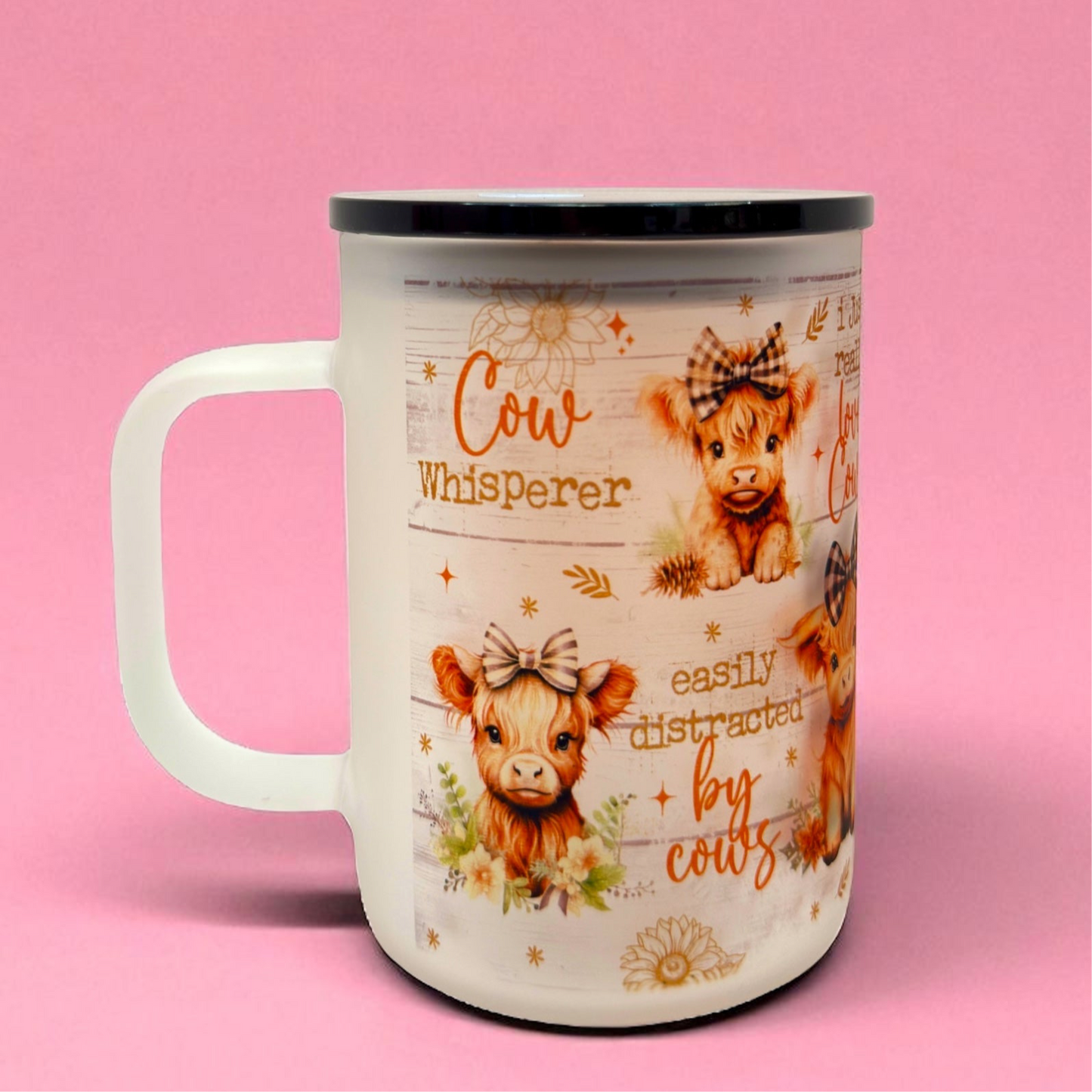 ✨ Moo-tiful Cow Lover Frosted Mug – 16oz 🐮💕