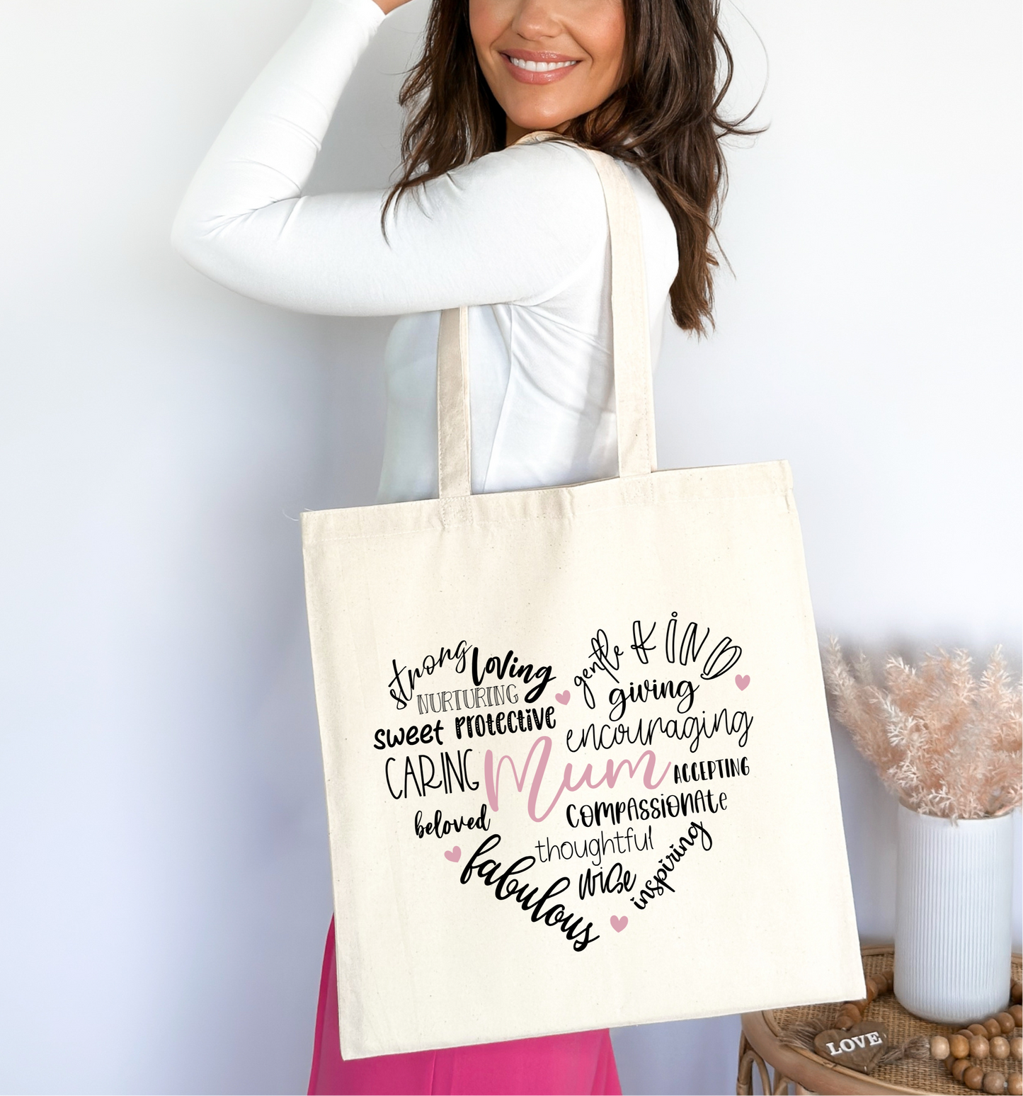 🌸 Mum’s Word Cloud Tote Bag 🌸