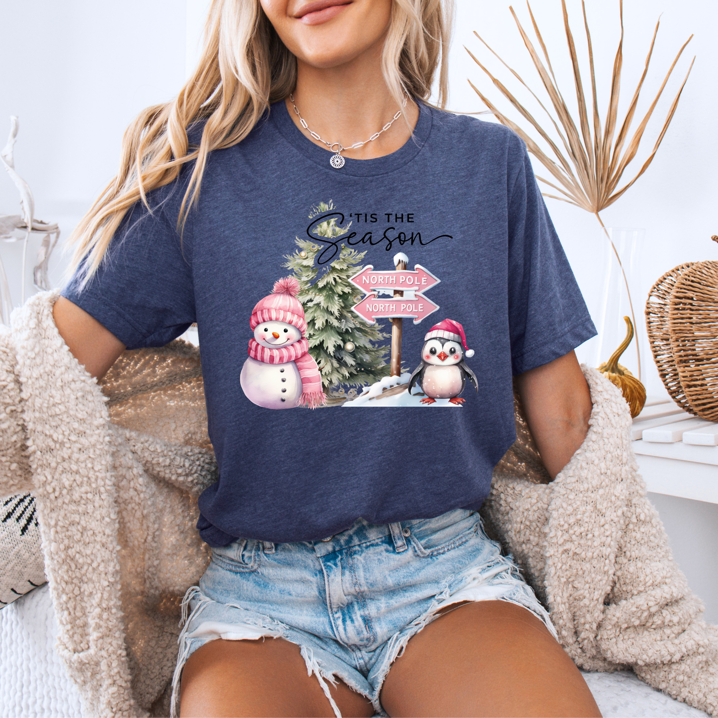 💕🌟 Pink North Pole 🎅🏼  100% Organic Cotton T-Shirt