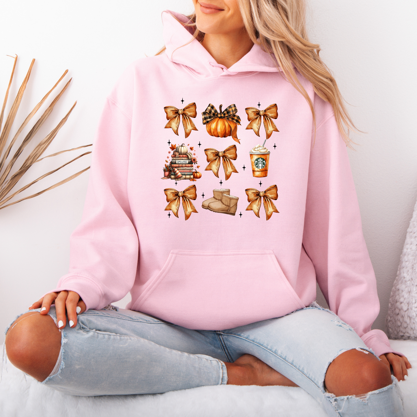 🎀🍂 Cozy Fall Bows 🎃☕Luxuriously Thick Hoodie