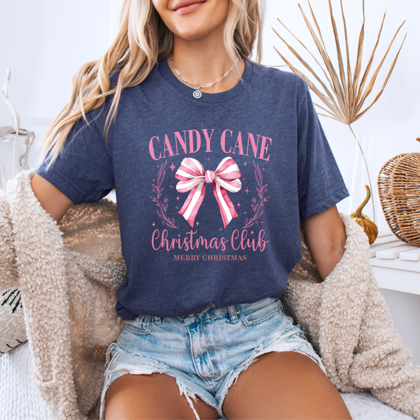 🍭🎄 Candy Cane Christmas Club ✨  100% Organic Cotton T-Shirt