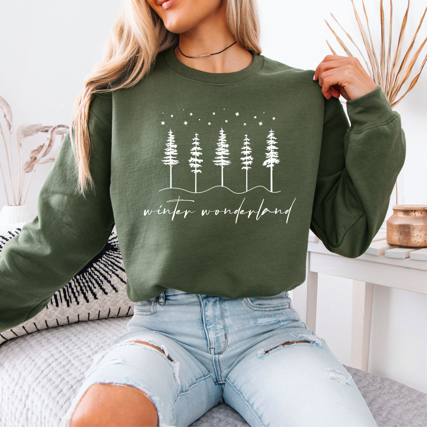 ❄️ Winter Wonderland ⛄  Organic Cotton Sweatshirt