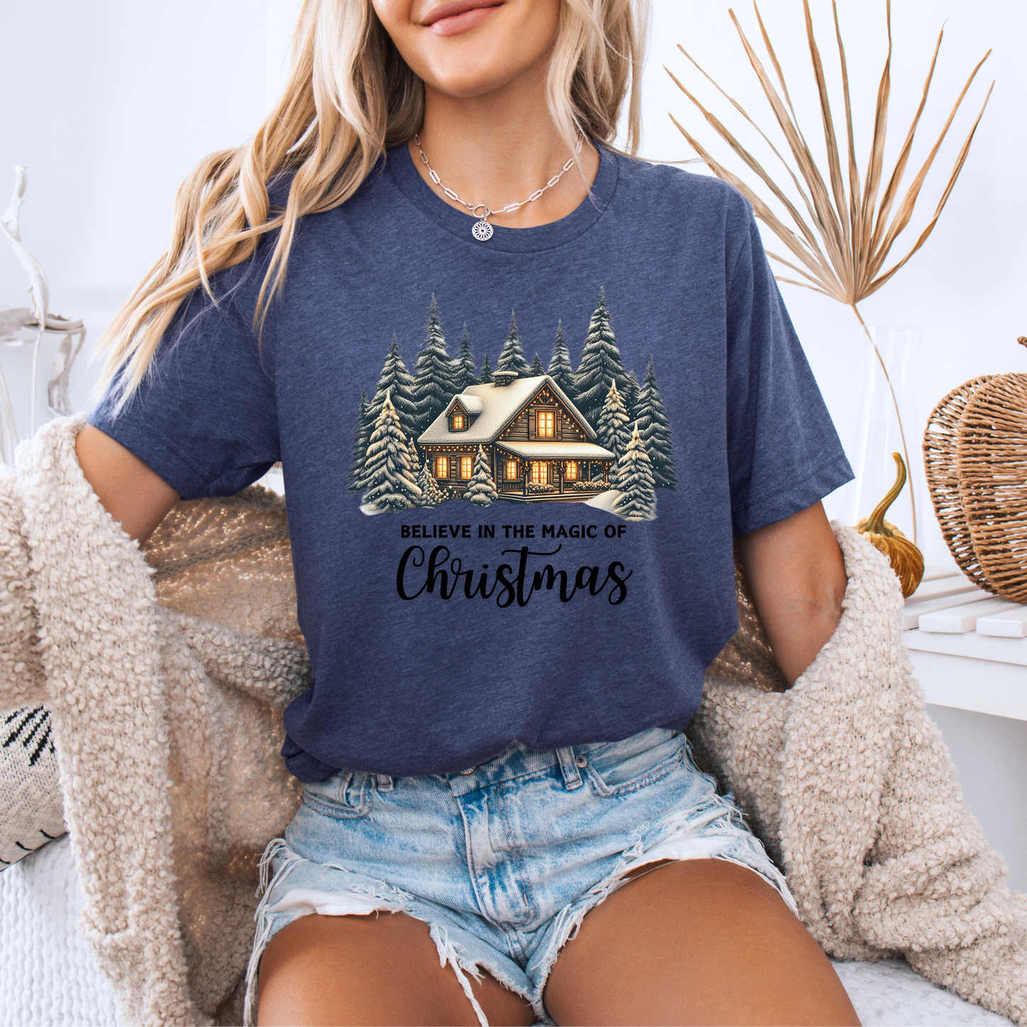 ❄️🏡 Winter Lodge Glow 💫  100% Organic Cotton T-Shirt