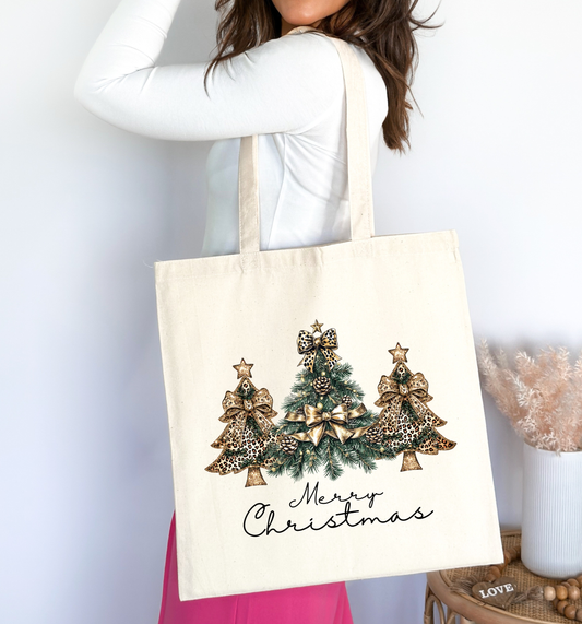✨ Golden Glam Christmas 💛 Tote Bag 100% Organic Cotton