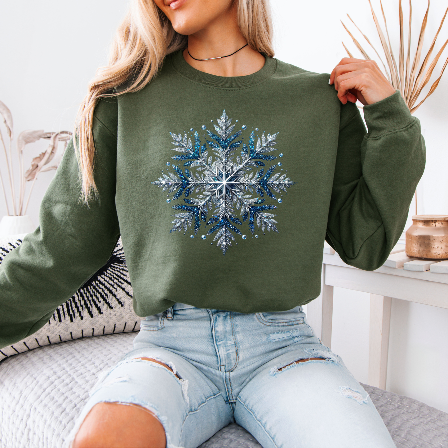 ❄️ Winter Jewel 💎  Organic Cotton Sweatshirt