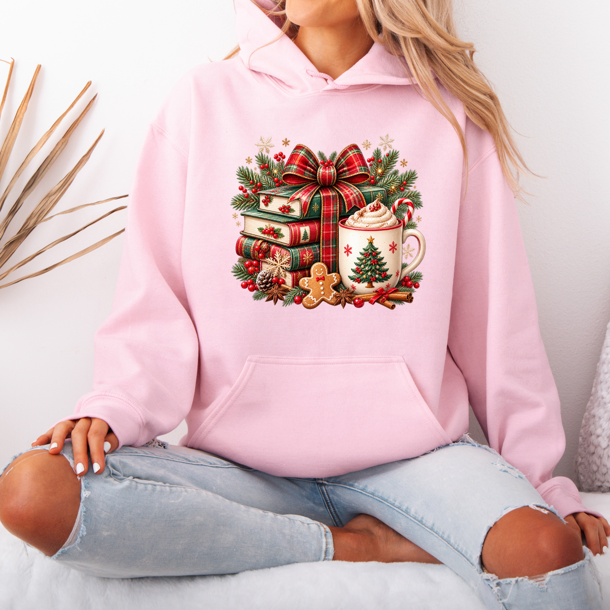 Festive Christmas Book Nook ✨🎅 Premium Christmas Hoodie