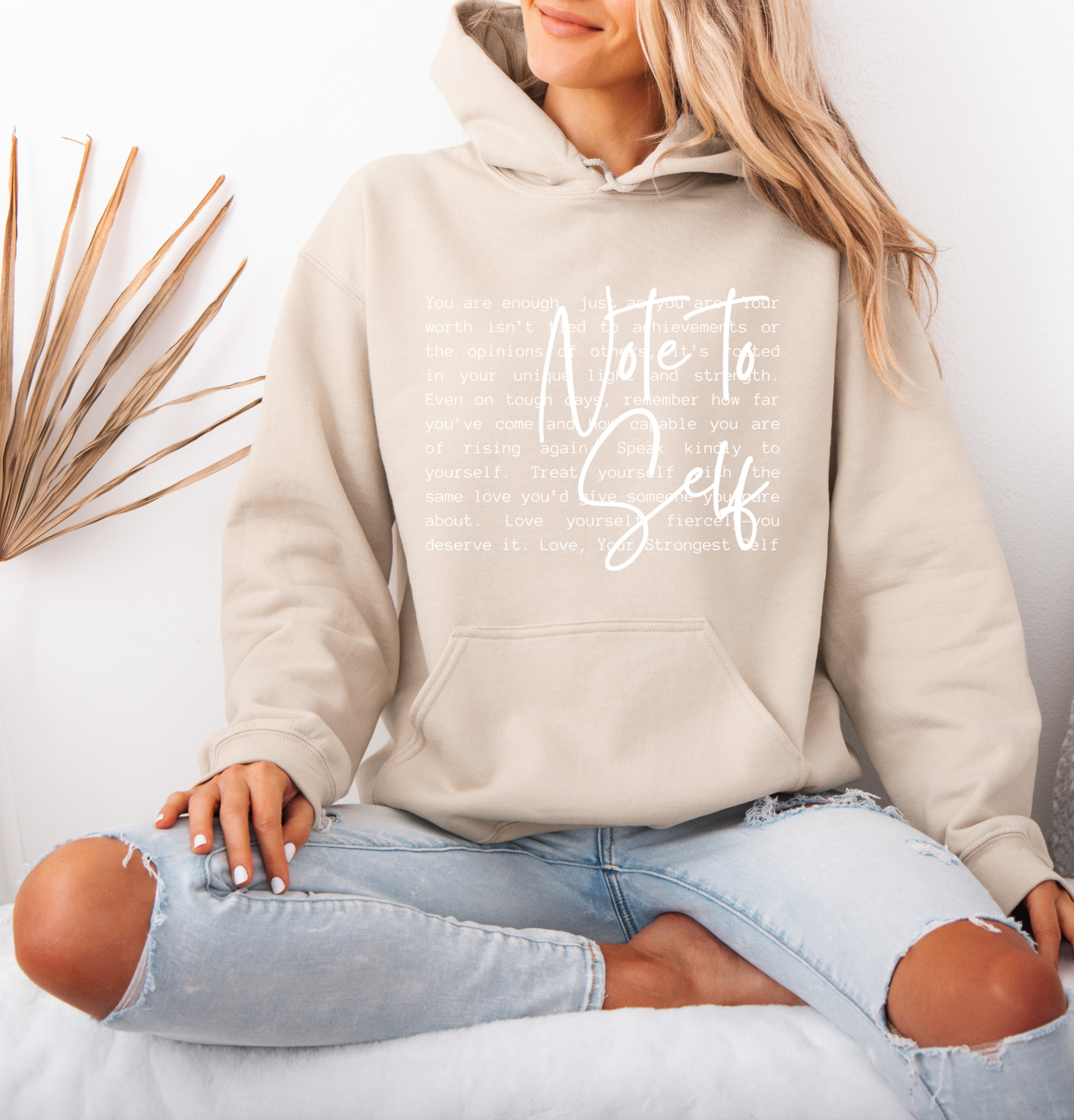 Note to Yourself Oversized Hoodie Organic Cotton
