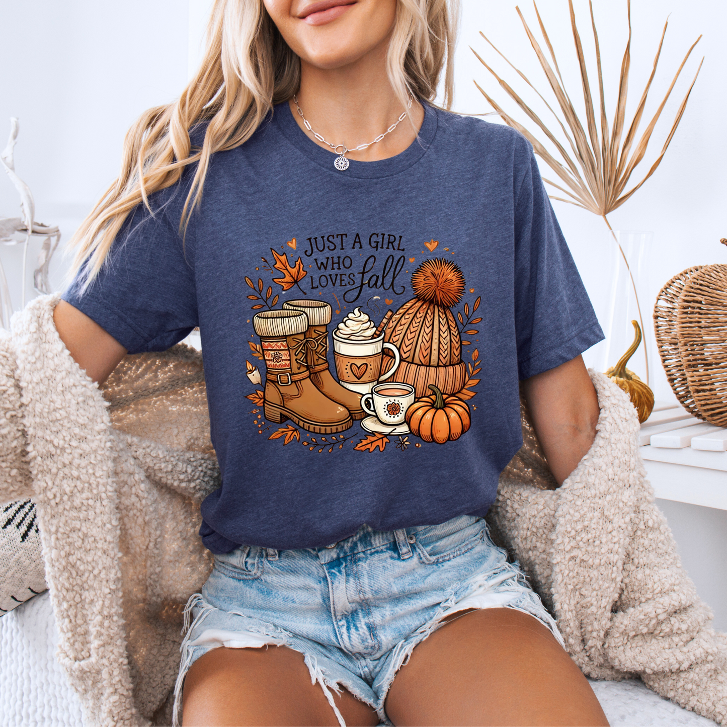 Just a Girl Who Loves Fall - 100% Organic cotton T-shirt
